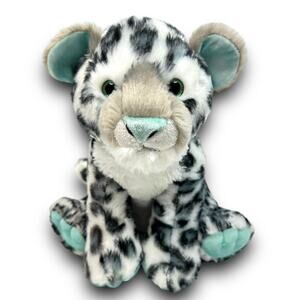 Aurora Destination Nation Snow Leopard Stuffed Animal Plush Sitting 11 Inches